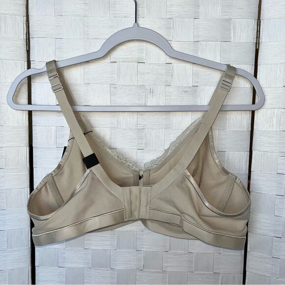 Curvy Couture Cotton Luxe Unlined Underwire Bra In Natural Size 40C NWT Wantable - Picture 8 of 8